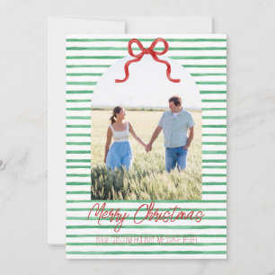Cartão de Natal com Laço Personalizado