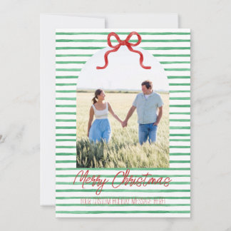 Cartão de Natal com Laço Personalizado