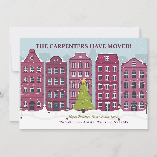 Cartão de Natal com Movimento da Cidade de Natal (Frente)