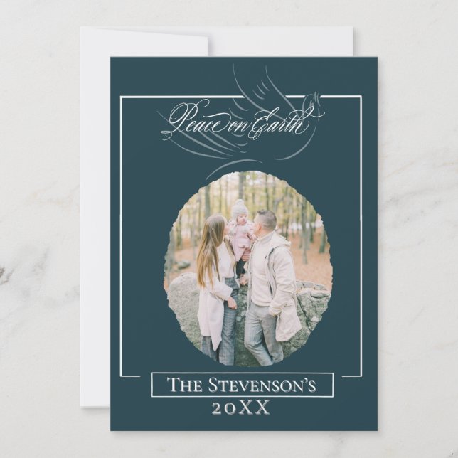 Cartão de Natal com o Roteiro Paz na Terra (Frente)