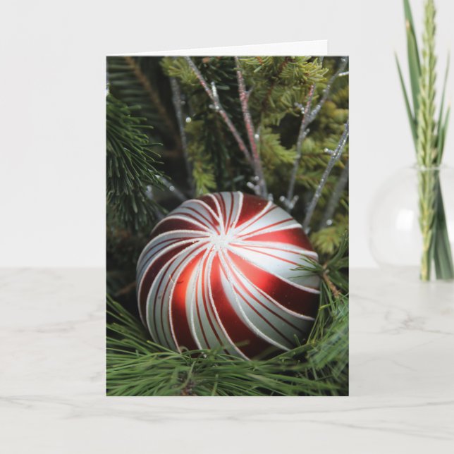 Cartão de Natal com Ornamento (Frente)