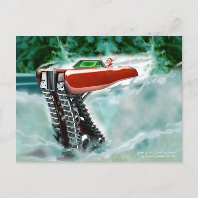 Cartão de Natal com Papai Noel (Frente)