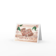 Cartão de Natal com Rolagem Alegre