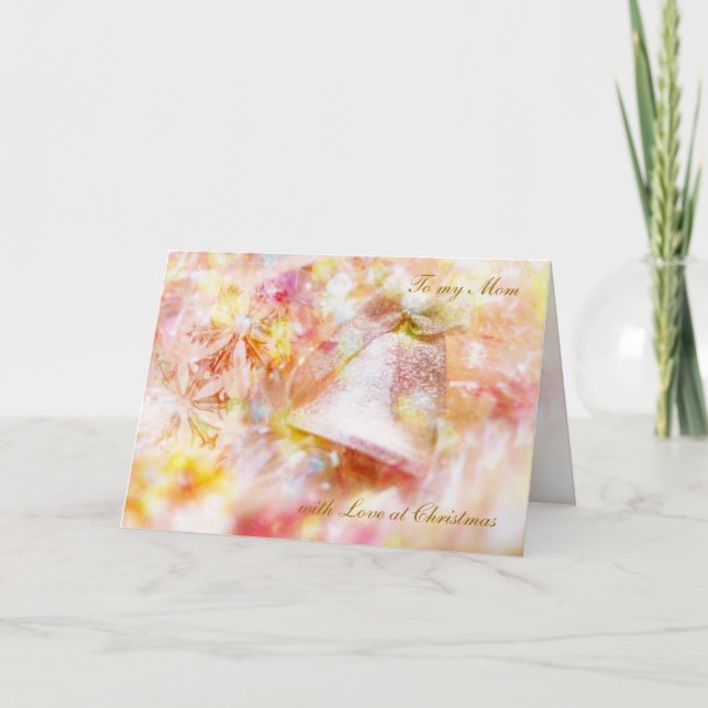 Cartão de Natal com sino para a mãe (Frente)