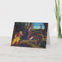 Cartão de Natal com Tema Religioso