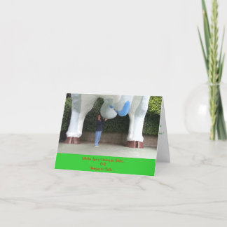 Cartão de Natal cómico do significado dobro