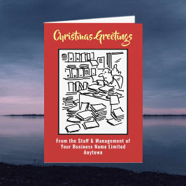 Cartão de Natal Contabilista ou Contabilista Afeta