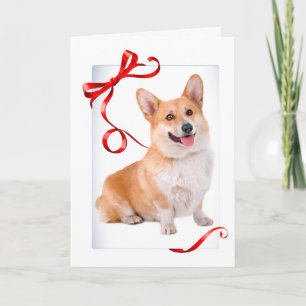 Cartão de Natal Corgi