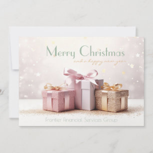 Cartão de Natal Corporativo Elegante