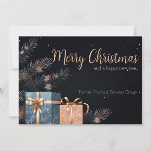 Cartão de Natal Corporativo Elegante