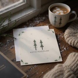 Cartão de Natal Corporativo Minimalista Moderno