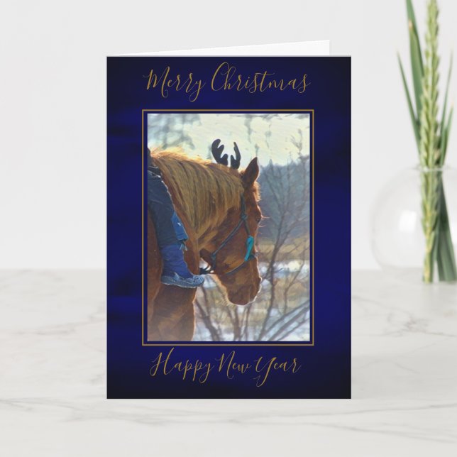 Cartão de Natal "Corrida de Natal" (Frente)