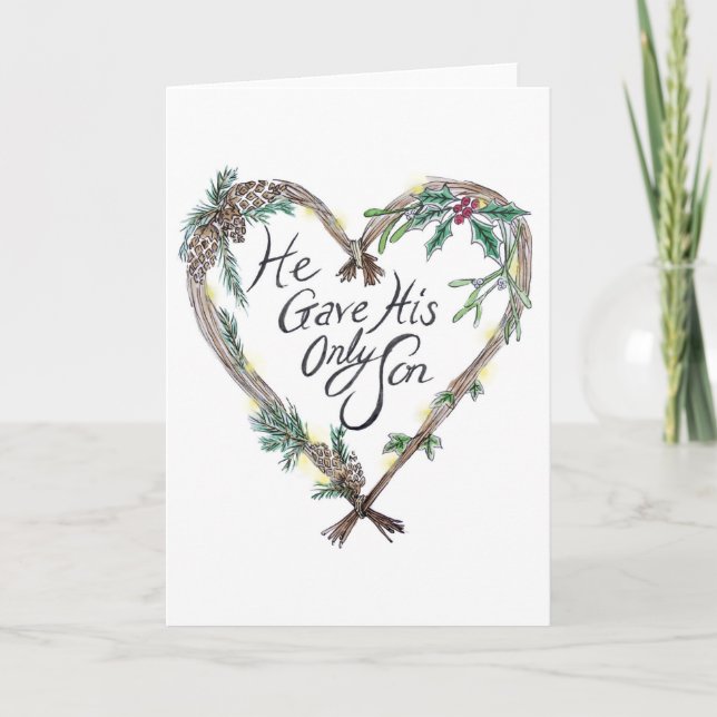 Cartão de Natal cristão (Frente)