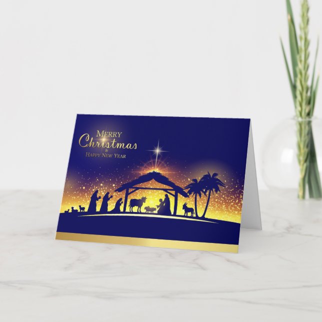 Cartão de Natal cristão (Frente)