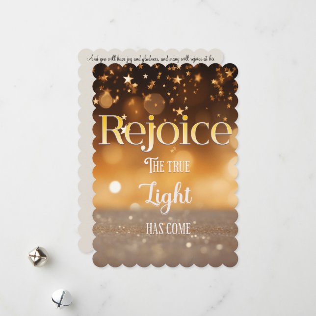 Cartão de Natal Cristão (Frente/Verso In Situ)