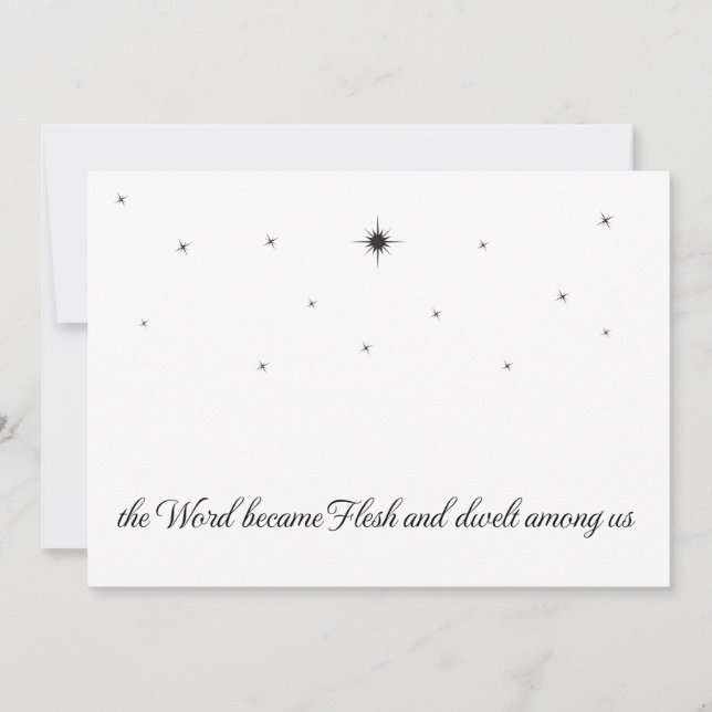 Cartão de Natal Cristão 2023 Design Simples (Frente)