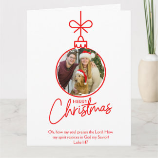 Cartão de Natal Cristão Lucas 1:47
