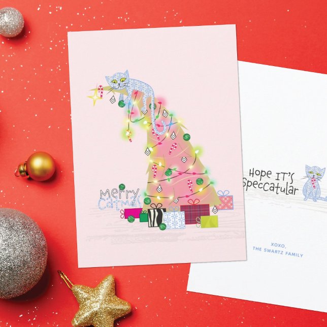 Cartão de Natal da Árvore de Catmas (Criador carregado)