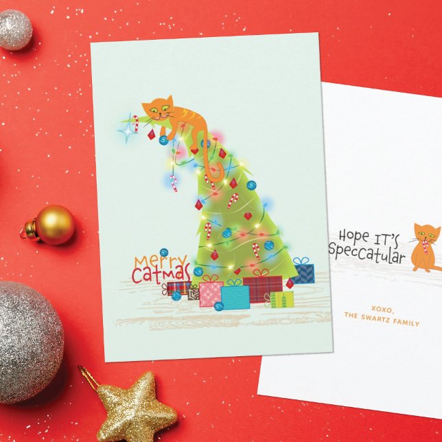 Cartão de Natal da Árvore de Catmas (Criador carregado)