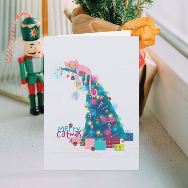 Cartão de Natal da Árvore de Catmas (Criador carregado)