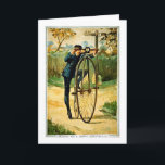 Cartão de Natal da bicicleta do vintage<br><div class="desc">Cartão de Natal da bicicleta do vintage - restaurado e aumentado por Scenesfromthepast.net</div>