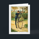 Cartão de Natal da bicicleta do vintage<br><div class="desc">Cartão de Natal da bicicleta do vintage - restaurado e aumentado por Scenesfromthepast.net</div>