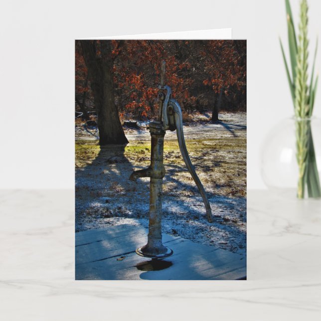 Cartão de Natal da "Bomba de Água de 1858" (Frente)