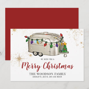 Cartão de Natal Da Campanha De Imagem Vermelhos Si