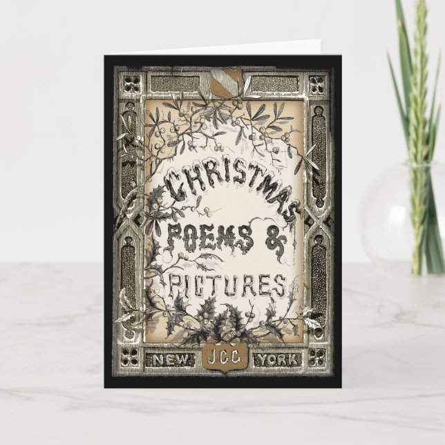 Cartão de Natal da capa do livro do Victorian do (Frente)