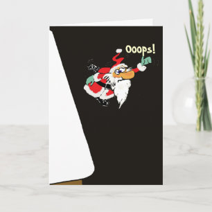 Cartão de Natal da doença de Meniere do papai noel