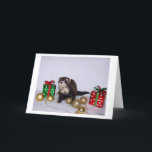 Cartão de Natal da doninha<br><div class="desc">Cartão de Natal da doninha</div>