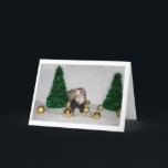 Cartão de Natal da doninha<br><div class="desc">Cartão de Natal da doninha</div>