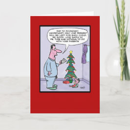 Cartão de Natal da economia