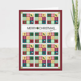 Cartão de Natal da edredão do Natal