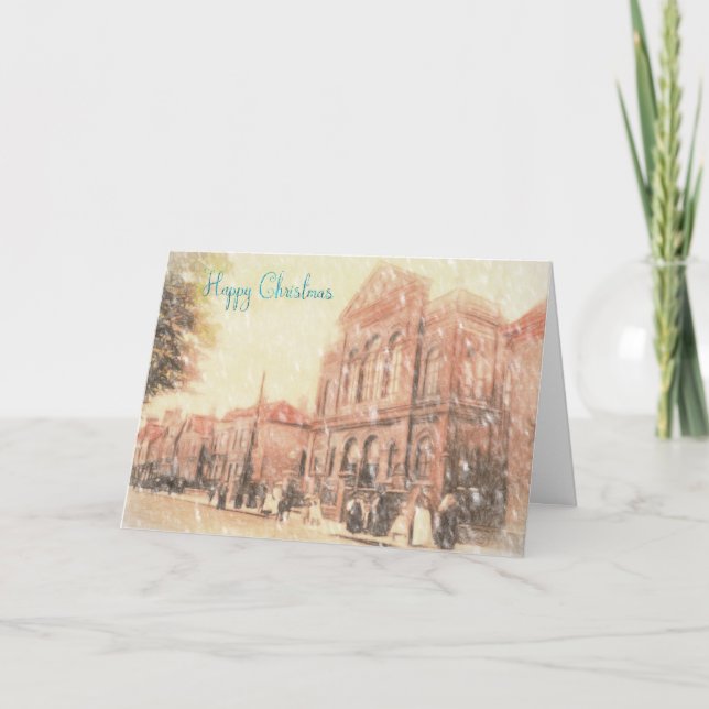 Cartão de Natal da estrada de Tamworth victoria (Frente)