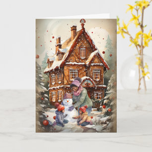 Cartão de Natal da Família Afro-Americana