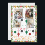 Cartão de Natal da Família Collage de 4 Fotografia<br><div class="desc">Gostaria de saber como fazer este Natal especial para os seus entes queridos? Nosso Cartão de Natal da Família Verde Florestal é a resposta! Este cartão de colagem digital de férias combina elegância moderna com um toque de fã-bô. O roteiro manuscrito de tendências adiciona um toque pessoal, fazer a escolha...</div>