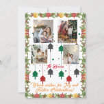 Cartão de Natal da Família Collage de 4 Fotografia<br><div class="desc">Gostaria de saber como fazer este Natal especial para os seus entes queridos? Nosso Cartão de Natal da Família Verde Florestal é a resposta! Este cartão de colagem digital de férias combina elegância moderna com um toque de fã-bô. O roteiro manuscrito de tendências adiciona um toque pessoal, fazer a escolha...</div>