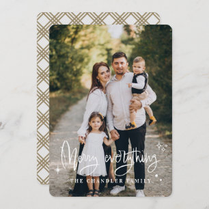 Cartão de Natal da Família de felizes Tudo