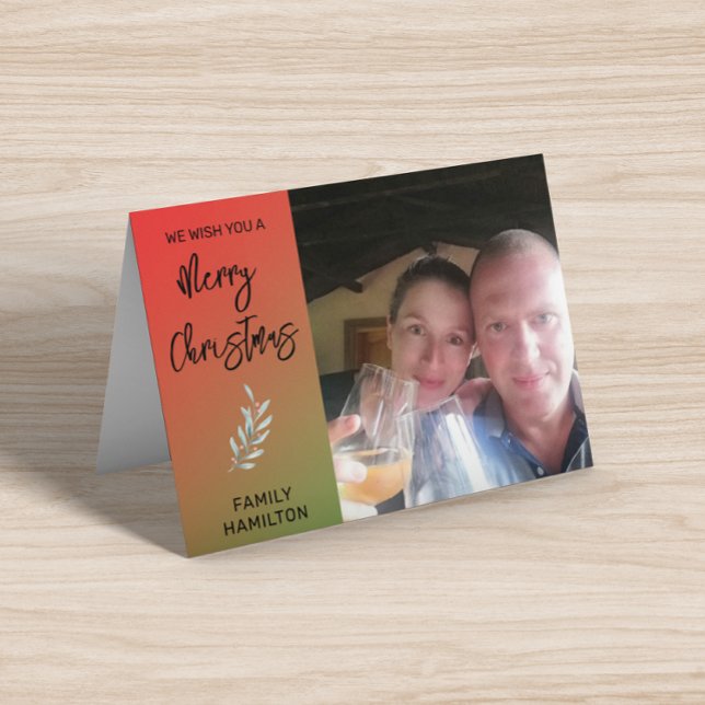 Cartão de Natal Da Família De Fotos (Criador carregado)