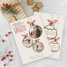 Cartão de Natal Da Família De Fotos 2025