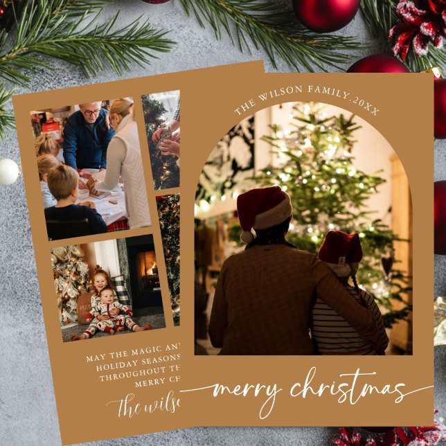 Cartão de Natal da família Férias Saudação de Nata (Criador carregado)