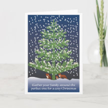 Cartão de Natal da família Fox