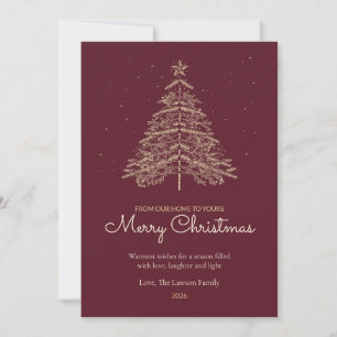 Cartão de Natal da Família Lumiere Tannenbaum