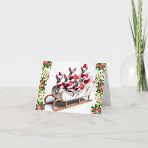 Cartão de Natal da Família Sphynx Cat