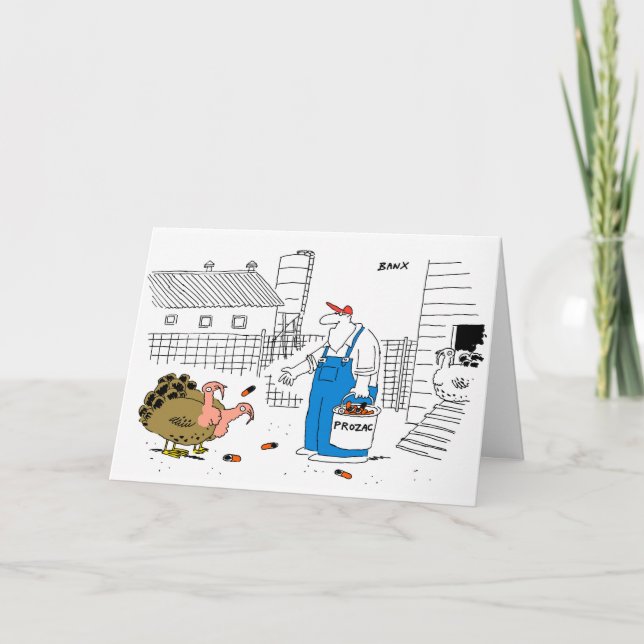 Cartão de Natal da fazenda de Turquia (Frente)