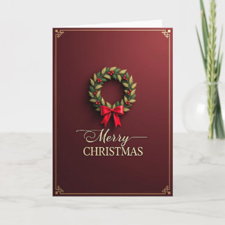 Cartão de Natal da Guirlanda Opulenta