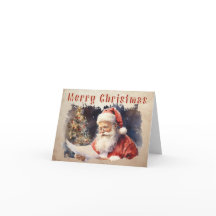 Cartão de Natal da Lista de papais noeis