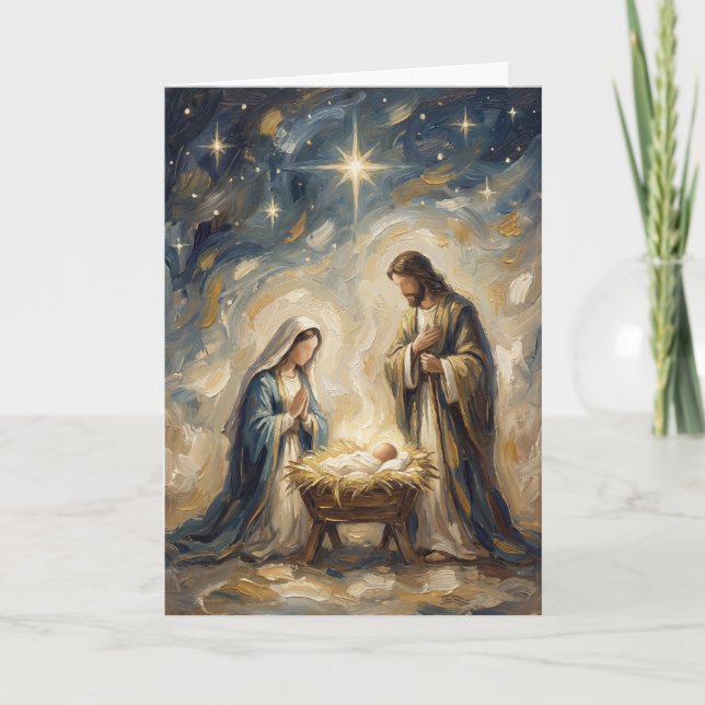 Cartão de Natal da Natividade (Frente)
