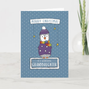 Cartão de Natal da neta maravilhosa